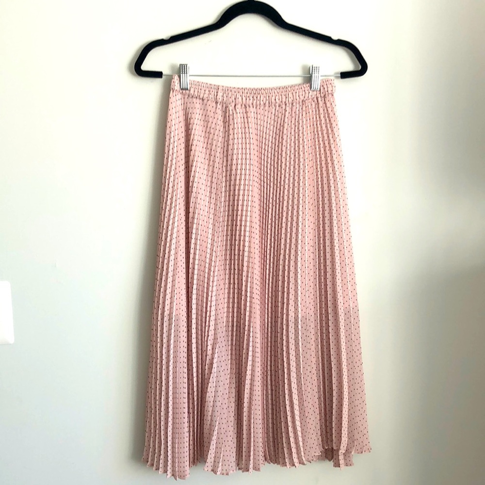 Club Monaco pink polka dot skirt